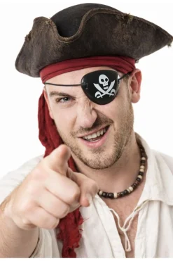 Opaska na oko PIRATA z czachą