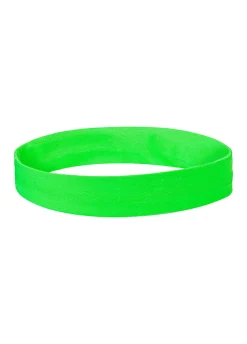 Opaska sportowa na głowę zielona NEON PARTY gadżety lata 80