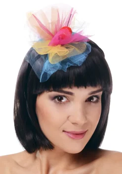 Opaska z tiulu WISIENKA neon