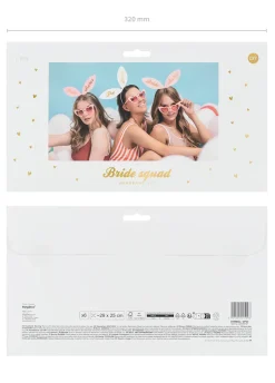 Opaski na wieczór panieński BRIDE SQUAD (6szt.)