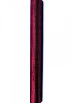 Organza gładka BORDOWA 0,36m x 9m
