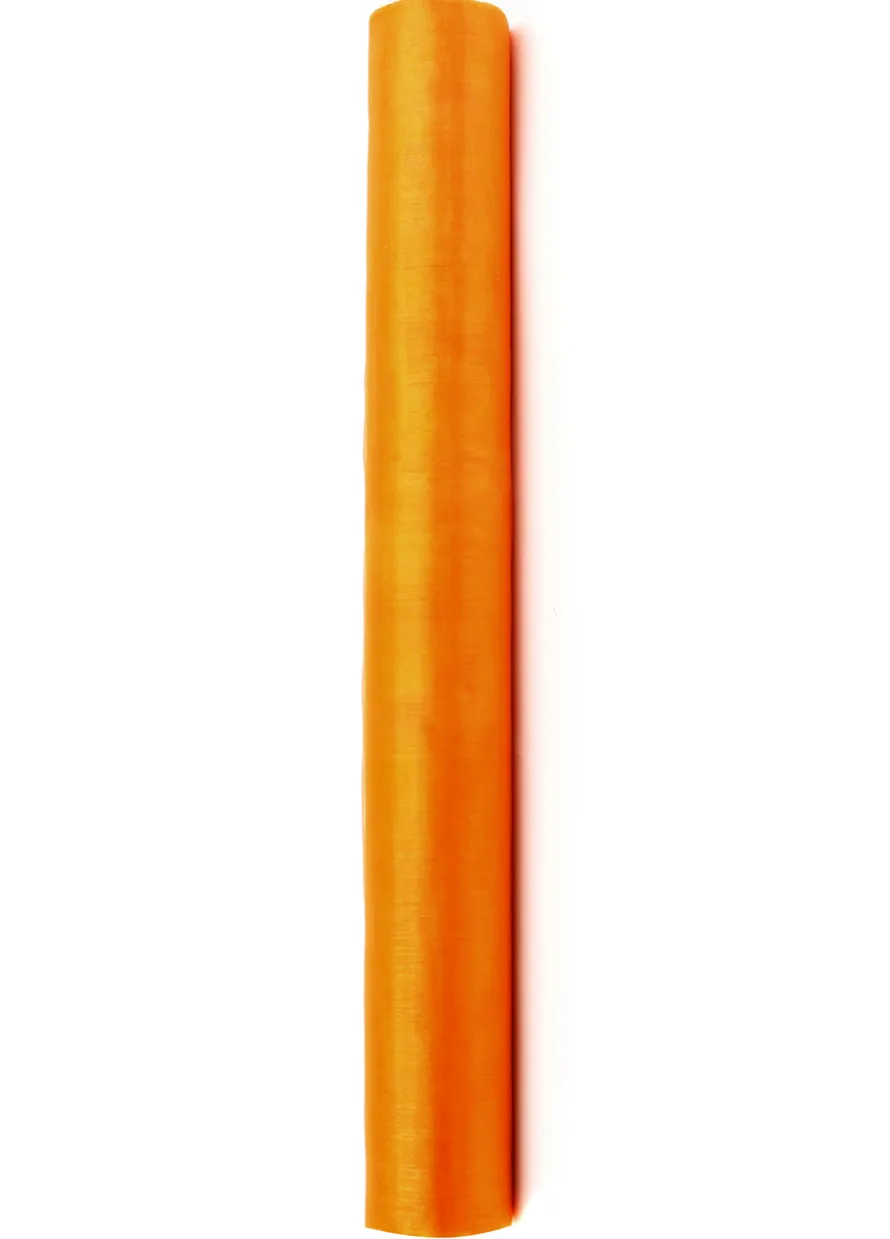 Organza gładka POMARAŃCZOWA 0,36m x 9m
