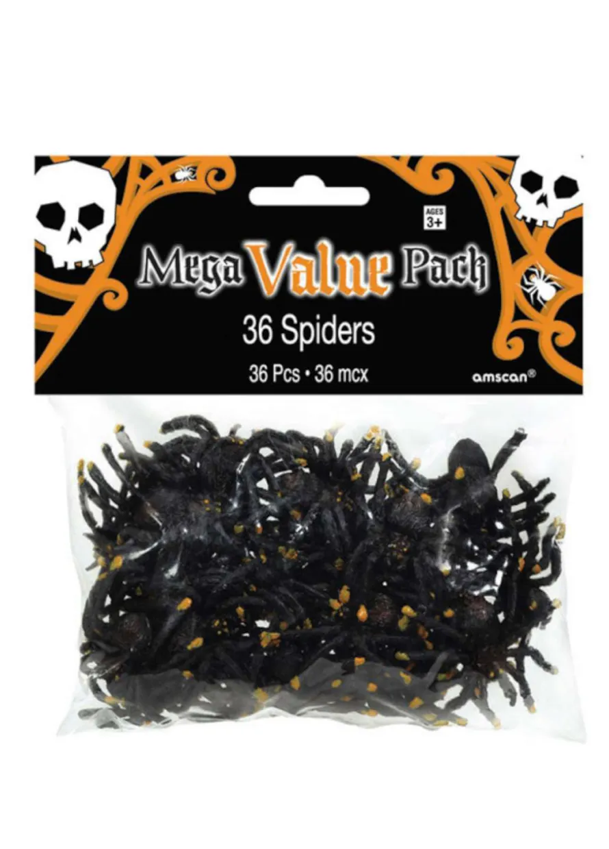 Pająki plastikowe 36 szt.