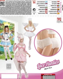 Pantalony koronkowe białe