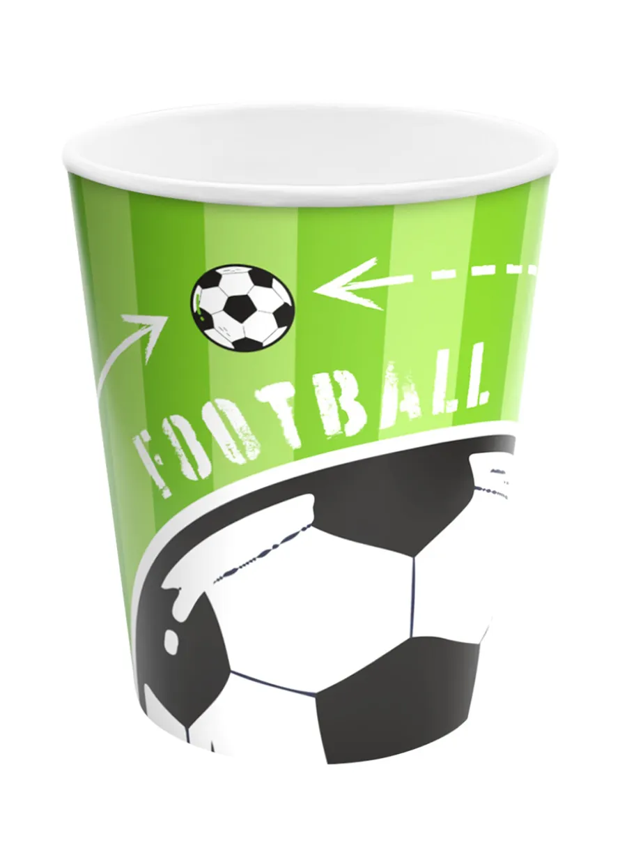 Papierowe kubeczki FOOTBALL 6 szt.