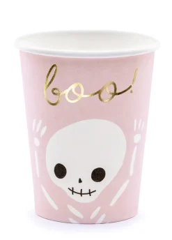 Papierowe kubeczki na Halloween BOO (6szt.)