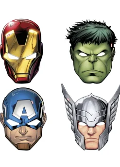 Papierowe maski AVENGERS mix (6szt.)