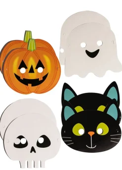 Papierowe MASKI NA HALLOWEEN dla dzieci (8szt.)