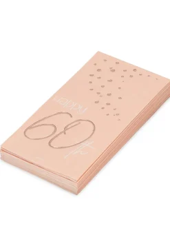 Papierowe serwetki na 60 URODZINY ELEGANT BLUSH (10szt.)