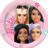 Papierowe talerzyki BARBIE 23 cm (8szt.)