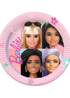 Papierowe talerzyki BARBIE 23 cm (8szt.)