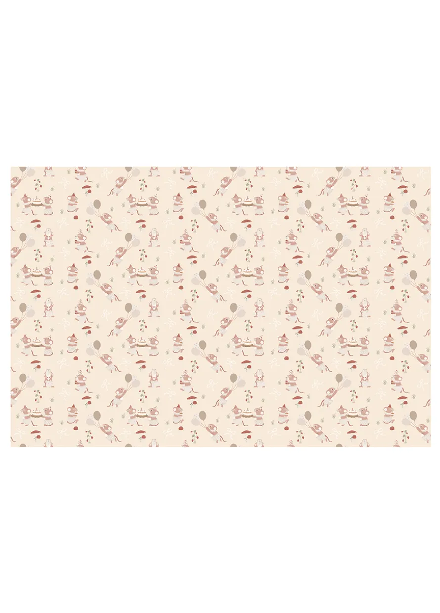 Papierowy obrus pastelowy MYSZKI