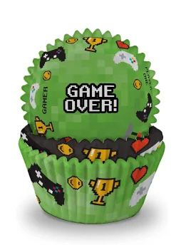 Papilotki do muffinek GAME OVER (75szt.)