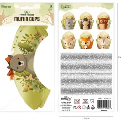 Papilotki do muffinek LEŚNI PRZYJACIELE (6szt.)
