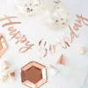 Party box urodzinowy zestaw HAPPY BIRTHDAY gold