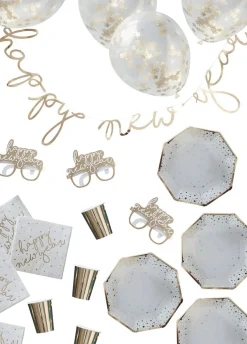 Party box zestaw sylwestrowy HAPPY NEW YEAR dekoracje na imprezę