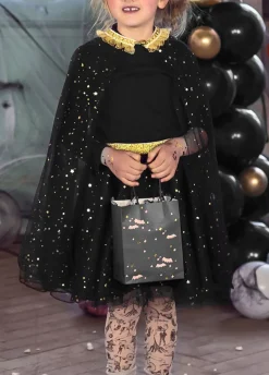 Peleryna dla dziewczynki czarna