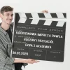 Personalizowana dekoracja urodzinowa KLAPS FILMOWY stand kartonowy