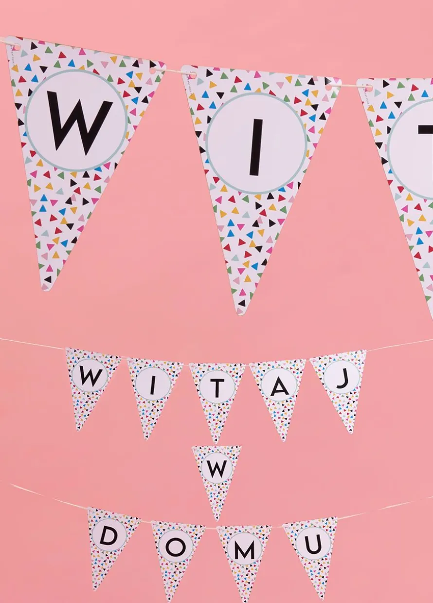 Personalizowana girlanda WITAJ W DOMU 4-8 znaków