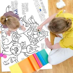 Personalizowana kolorowanka podłogowa ZWIERZAKI
