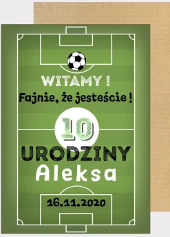 Personalizowana tablica powitalna BOISKO dekoracja na urodziny piłkarza