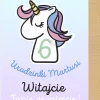 Personalizowana tablica powitalna JEDNOROŻEC urodziny unicorn