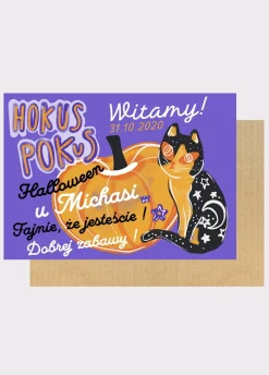 Personalizowana tablica powitalna HOKUS POKUS dekoracja na halloween dynia
