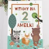 Personalizowana tablica powitalna LEŚNE ZWIERZĘTA