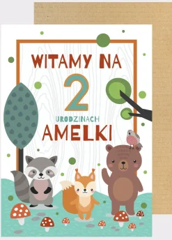 Personalizowana tablica powitalna LEŚNE ZWIERZĘTA