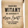 Personalizowana tablica powitalna OBWIESZCZENIE