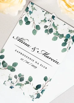 Personalizowane ELEGANCKIE zaproszenia ślubne