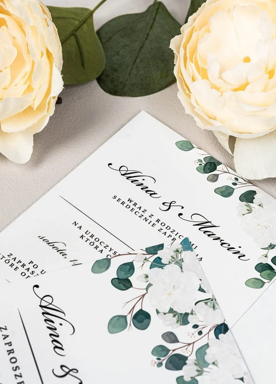 Personalizowane ELEGANCKIE zaproszenia ślubne