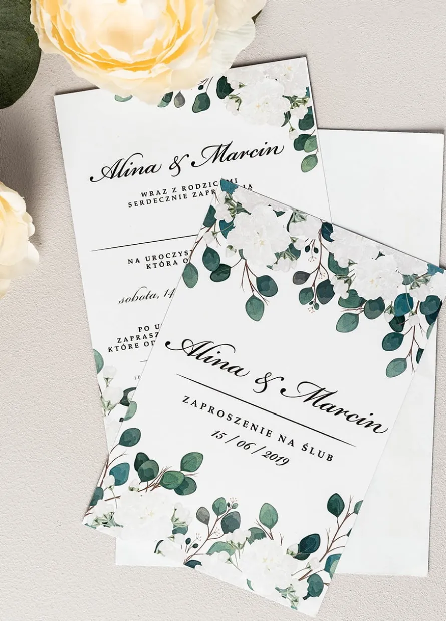 Personalizowane ELEGANCKIE zaproszenia ślubne