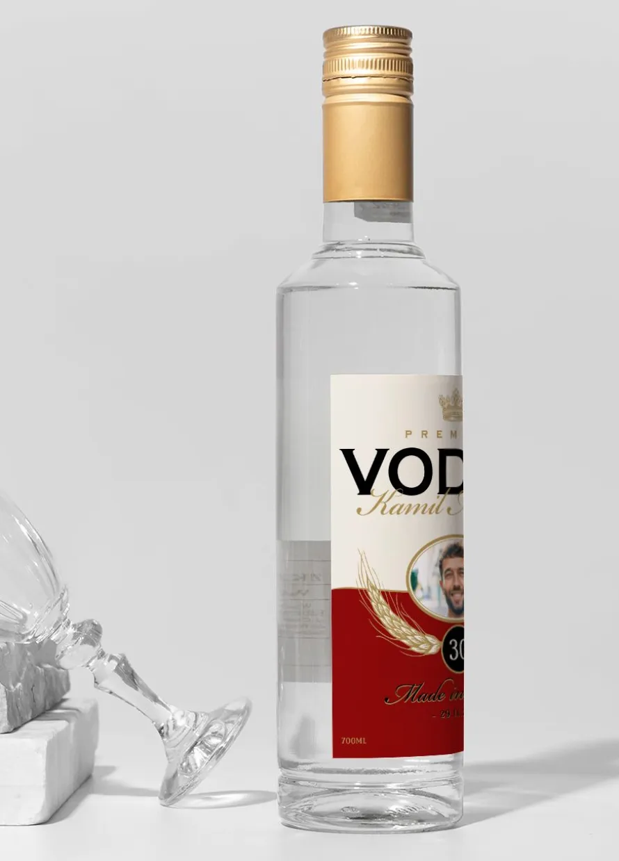 Personalizowane ETYKIETY NA WÓDKĘ ze zdjęciem