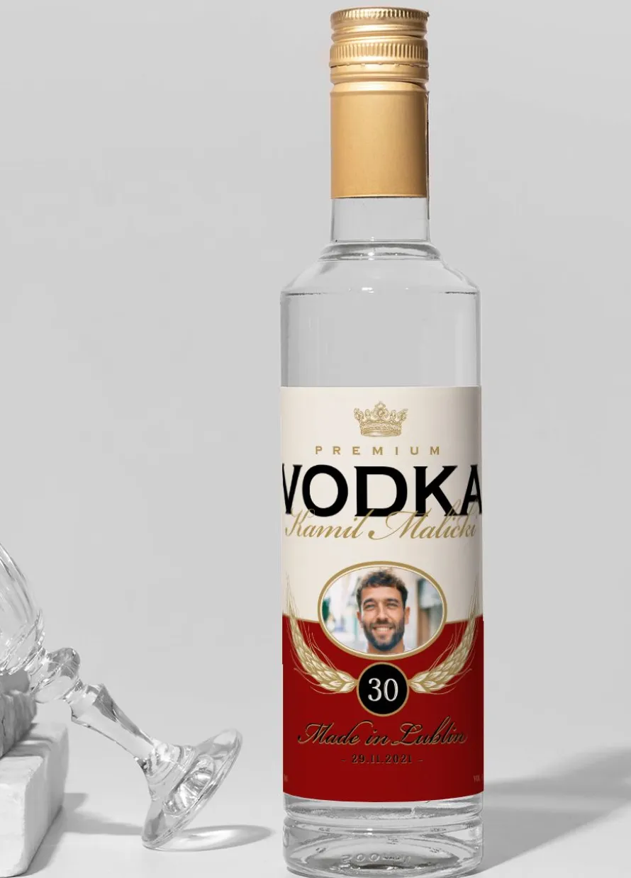 Personalizowane ETYKIETY NA WÓDKĘ ze zdjęciem