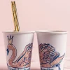 Personalizowane kubeczki urodzinowe SWAN (8szt.)