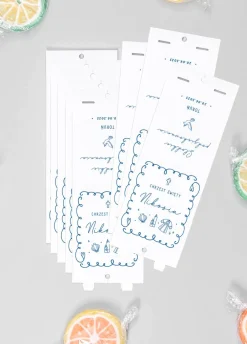 Personalizowane lizaki na chrzest chłopca PODZIĘKOWANIA