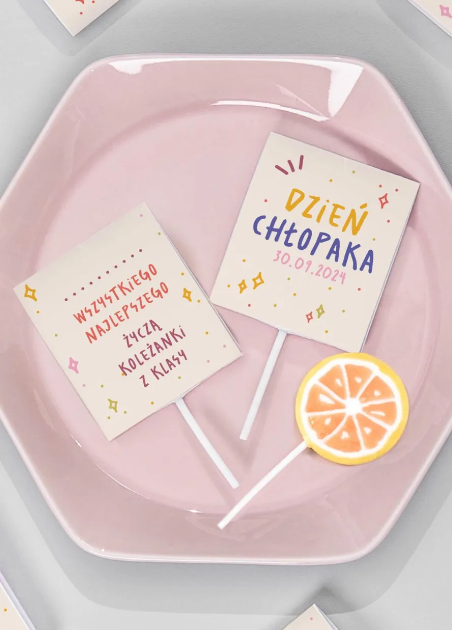 Personalizowane lizaki na DZIEŃ CHŁOPAKA 8 szt.