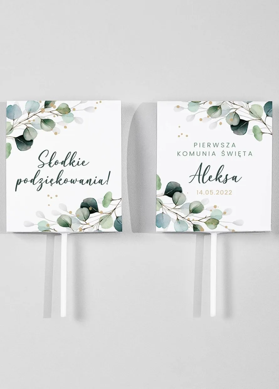 Personalizowane LIZAKI podziękowanie na komunię (8szt.)