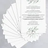 Personalizowane menu weselne DELIKATNE GAŁĄZKI