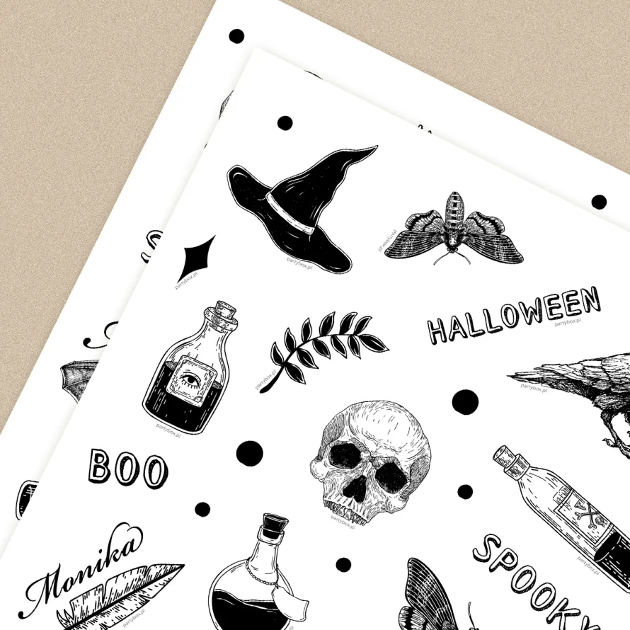 Personalizowane NAKLEJKI NA HALLOWEEN