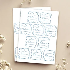 Personalizowane naklejki na CHRZEST chłopca