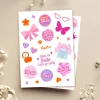 Personalizowane naklejki PINK DREAM w stylu kultowych lalek
