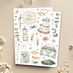 Personalizowane NAKLEJKI WESELNE do księgi gości