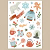 Personalizowane naklejki świąteczne WINTER WONDERLAND