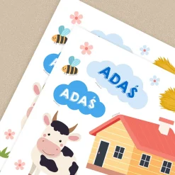 Personalizowane naklejki z traktorami FARMA