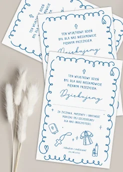 Personalizowane podziękowania na chrzest chłopca