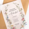 Personalizowane zaproszenie wielkanocne KWIATY