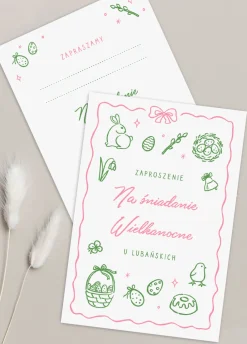 Personalizowane zaproszenie na ŚNIADANIE WIELKANOCNE