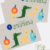 Personalizowane zaproszenie na urodziny dziecka SAFARI